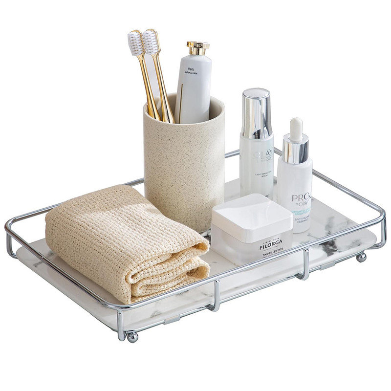 Plateau de rangement Elegant, Argent