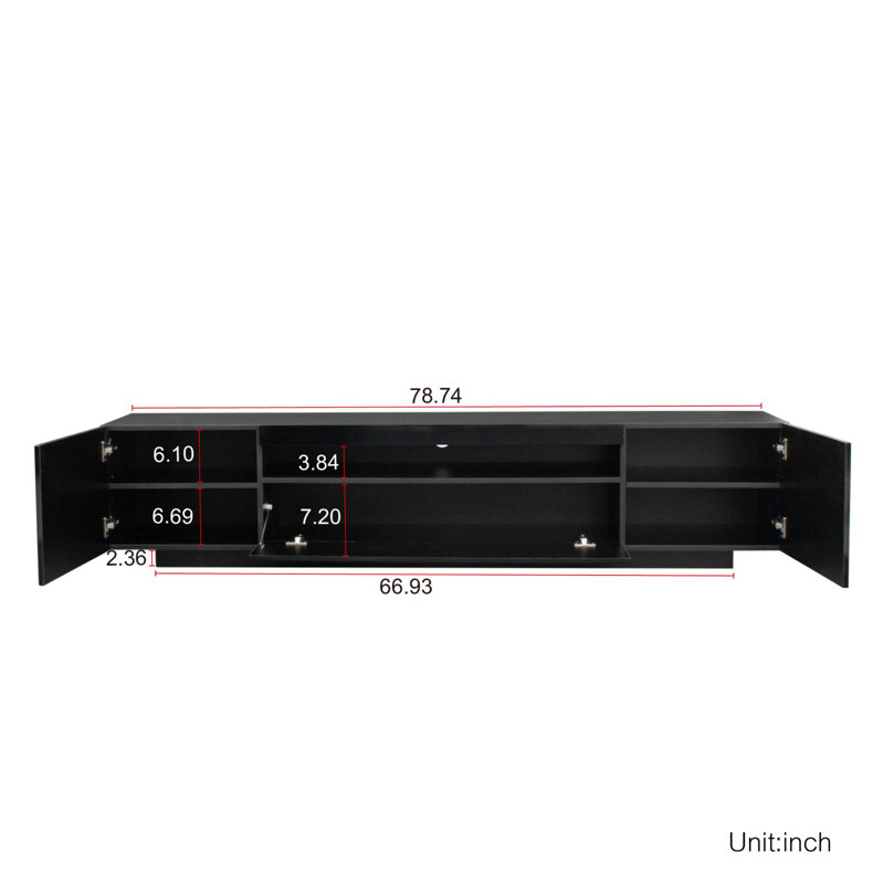 Crédence de rangement l 78,74 po Ajwah