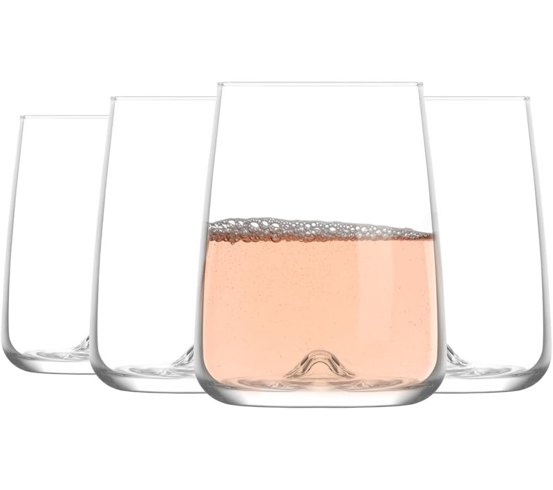 LAV Terra 4-Pack Beverage Glasses, 19.95 Fluid Ounces