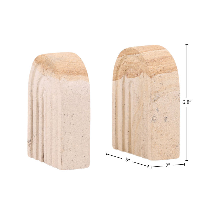 Quillon Stone Bookends