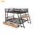 Zillah Metal Bunk Bed with Built-in Desk, Drawers and LED Light-1166717664-1203376787