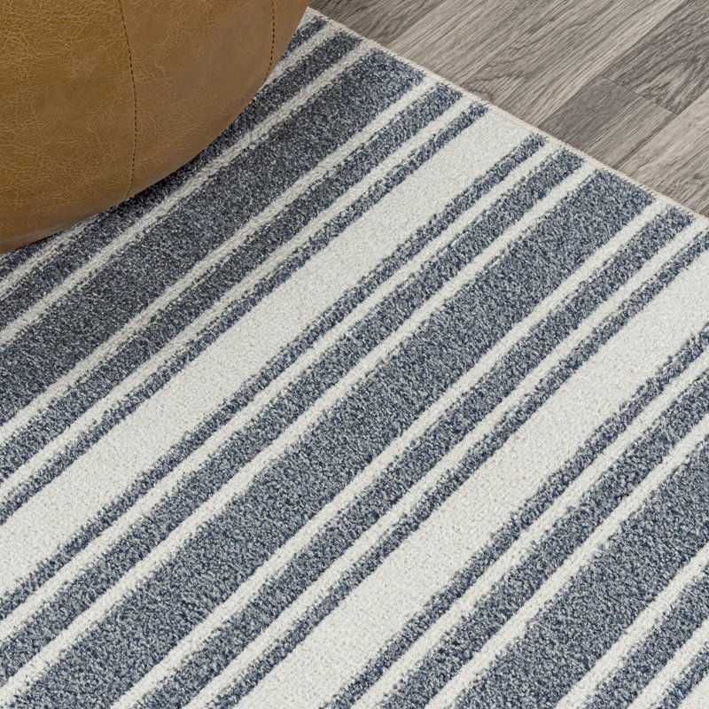 Tapis crème / gris foncé Raygoza, Rectangle 2 pi 11 po x 4 pi 11 po