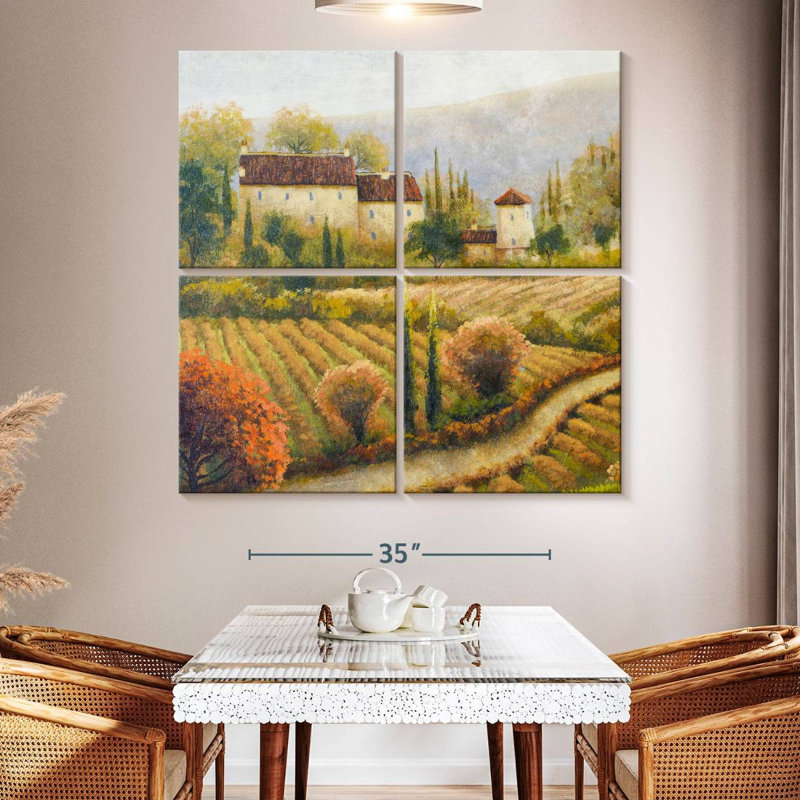 Yarlin Tuscany Vineyard I, 50" H x 50" W