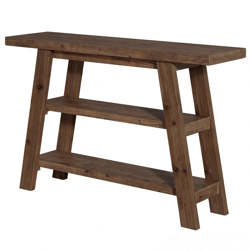 47.24cm Solid Wood Console Table, Dark Brown