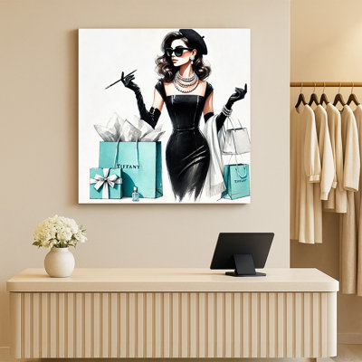 Parisian Elegance: Tiffany-Inspired Fashion Canvas Wall Art