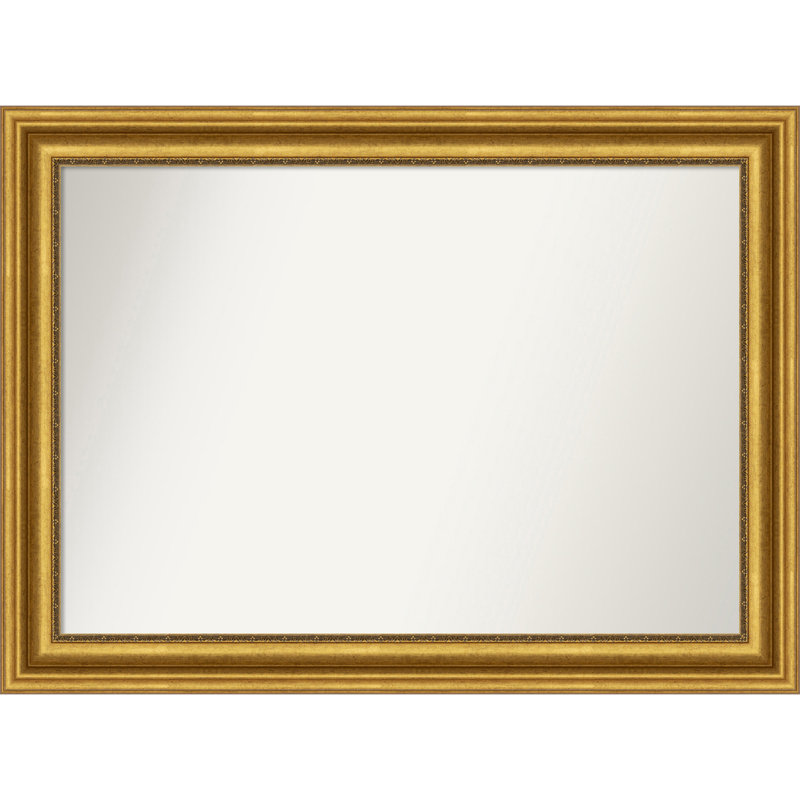 Miroir de salle de bain Jashawna, 30,75 po x 41,75 po, Doré