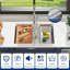 Évier de cuisine en acier inoxydable encastrable 32 po à 16 cuves avec accessoires de comptoir 32 L