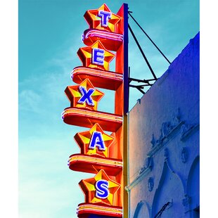 View of Neon Signs on Las Vegas Street | Large Solid-Faced Canvas Wall Art Print | Great Big Canvas