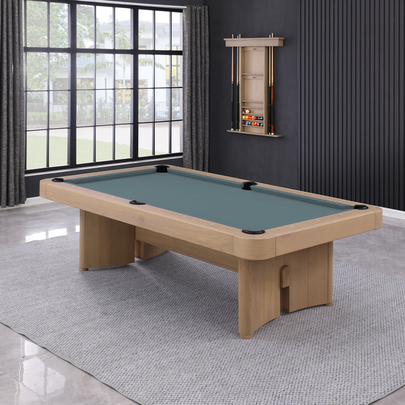 Table de billard en ardoise avec plateau de salle à manger Axis, 8 pi: H 30,91 po x l 103,03 po x P 59,02 po, Bleu poudre
