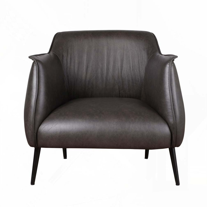 Faux Leather Upholstery Accent Chair