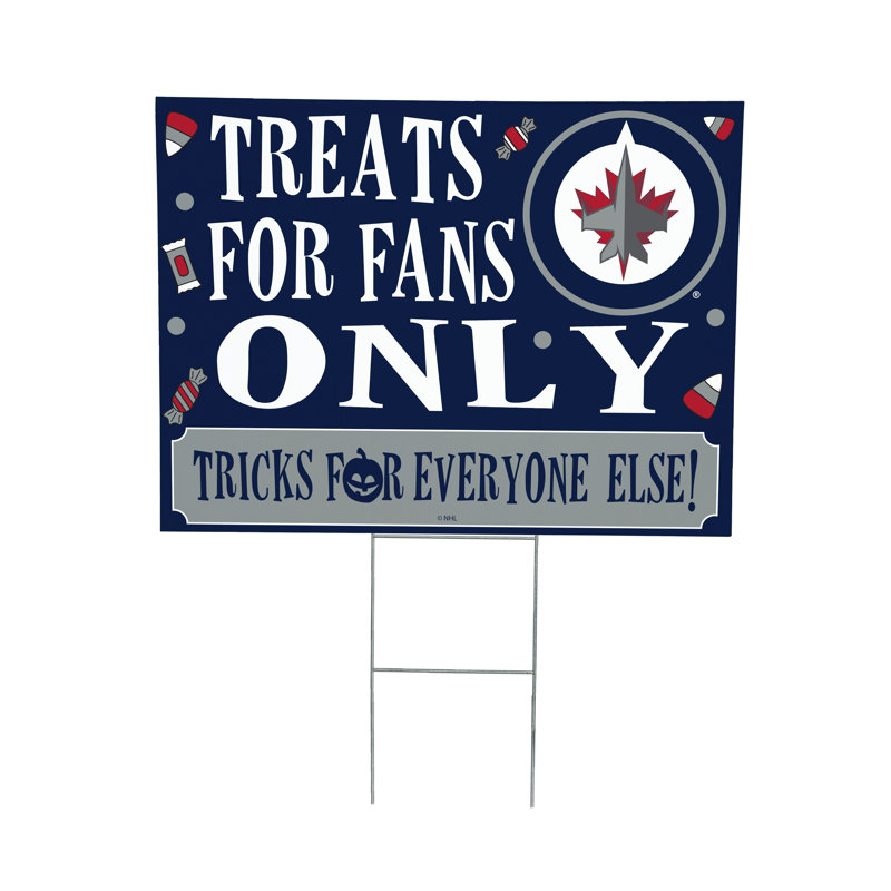 Enseigne de cour des Bruins de Boston, friandises d'Halloween pour les fans, Jets de Winnipeg