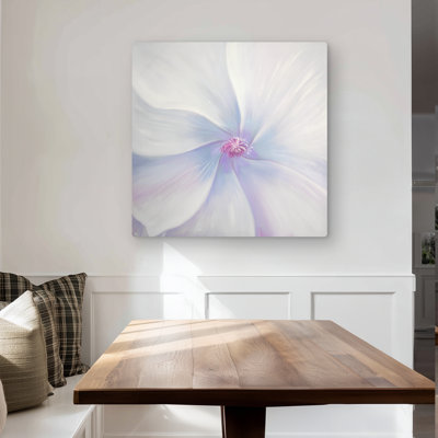 Petals - Romantic Gray Metal Print for Home Decor | Elegant Art