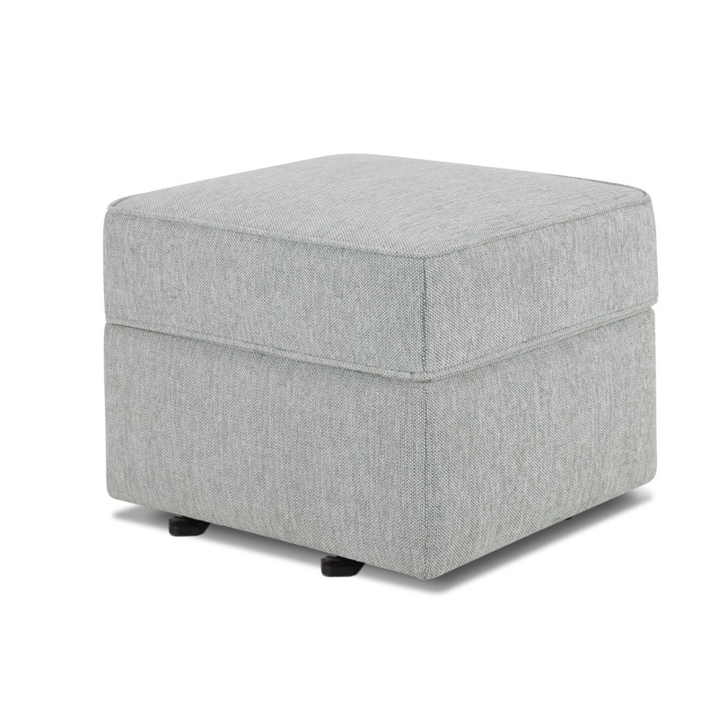 Willa / Alden Gliding Ottoman   , Light Gray Weave