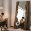 Miroir pleine grandeur rectangulaire en bois massif-1878751209