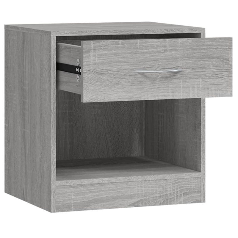 Doraville 1 Drawer Bedside Table, Grey