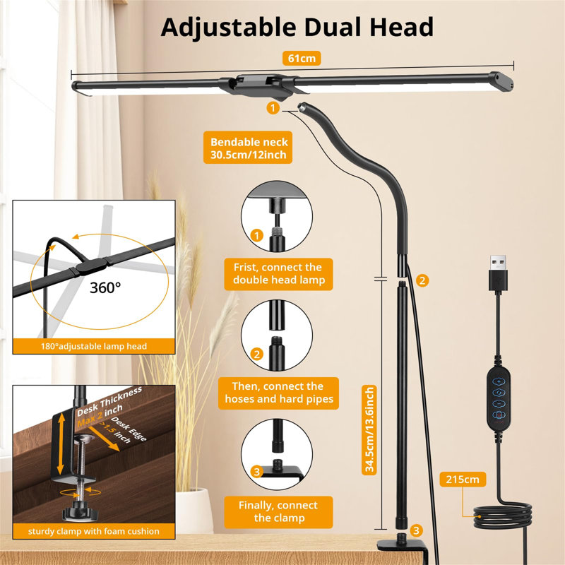 Dalmann Metal Desk Lamp