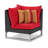 Sameko 6 Piece Rattan Sunbrella Sectional Seating Group with Cushions-334287313-334287312