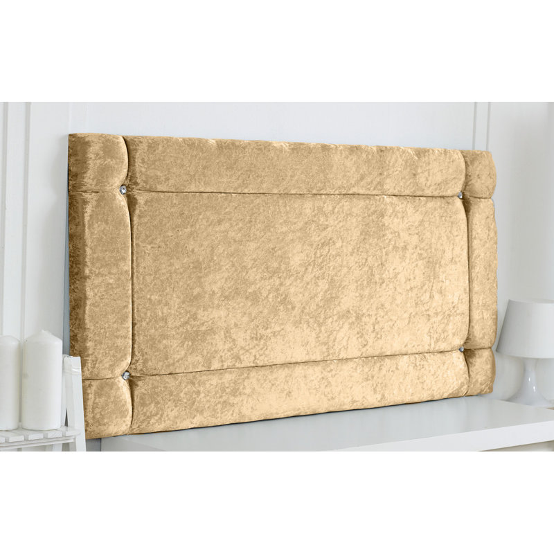 Upholstered Headboard, Small Double (4'), Gold