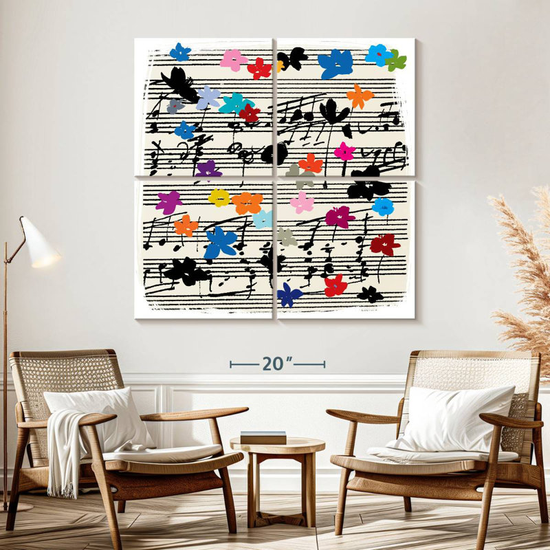 Abarca Music Notes, 57'' H x 57'' W