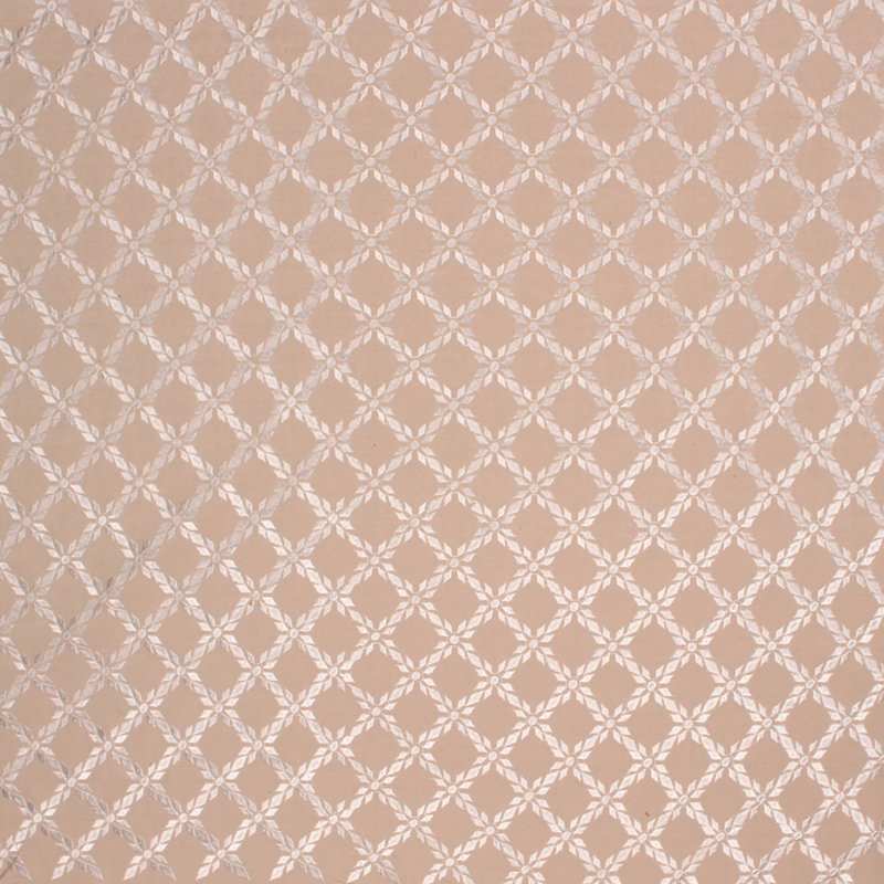 Prive Mosaic Trellis Fabric, Linen