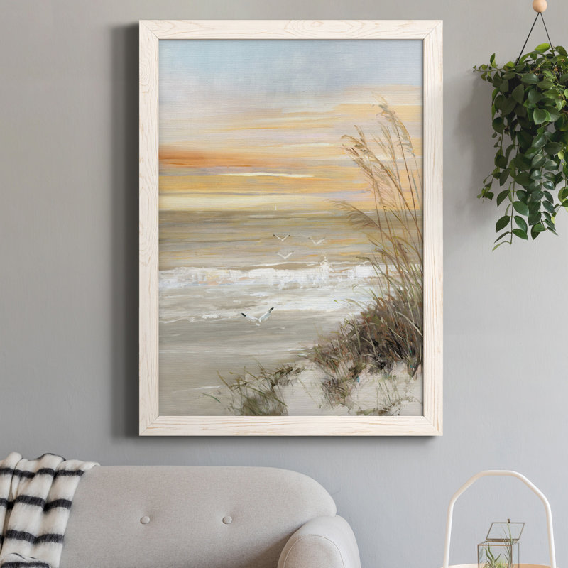 Summer Solstice - Peinture sur toile encadrée, Blanc, H 37,5 po x l 27,5 po x P 1 po