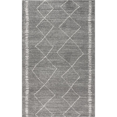 Bradt Moroccan Beni Souk Gray/Cream Rug