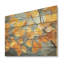Golden Foliage Leaves I - feuilles, art mural sur bois de pin naturel-101403297