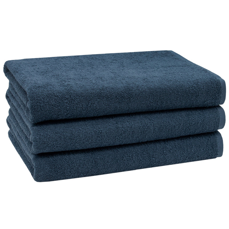 Midweight Bath Towel, Navy Blue