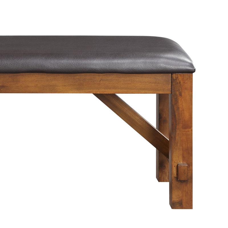 Banc avec siège rembourré