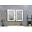Armoire à pharmacie avec miroir 3 tablettes 48 W 36 H Kavish