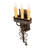 Rustic Lodge Candle Wall Light
