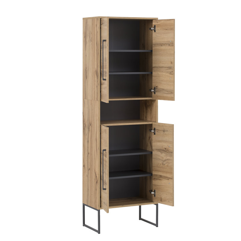 Alighiero 4 Door Manufactured Wood Wardrobe