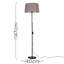 Bekbele 147cm Black Traditional Floor Lamp-40557676-40557673