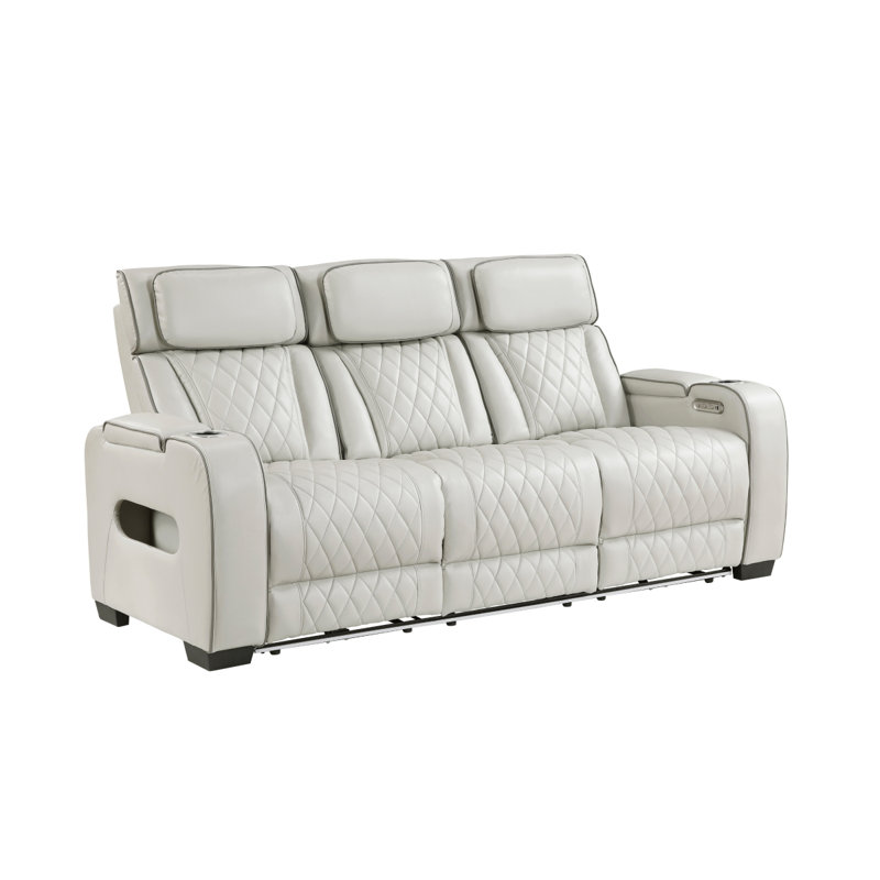 Canapé inclinable électrique et causeuse Fairway Taupe, Taupe