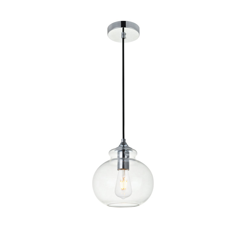 Inola 1-Light Dimmable Pendant, Chrome