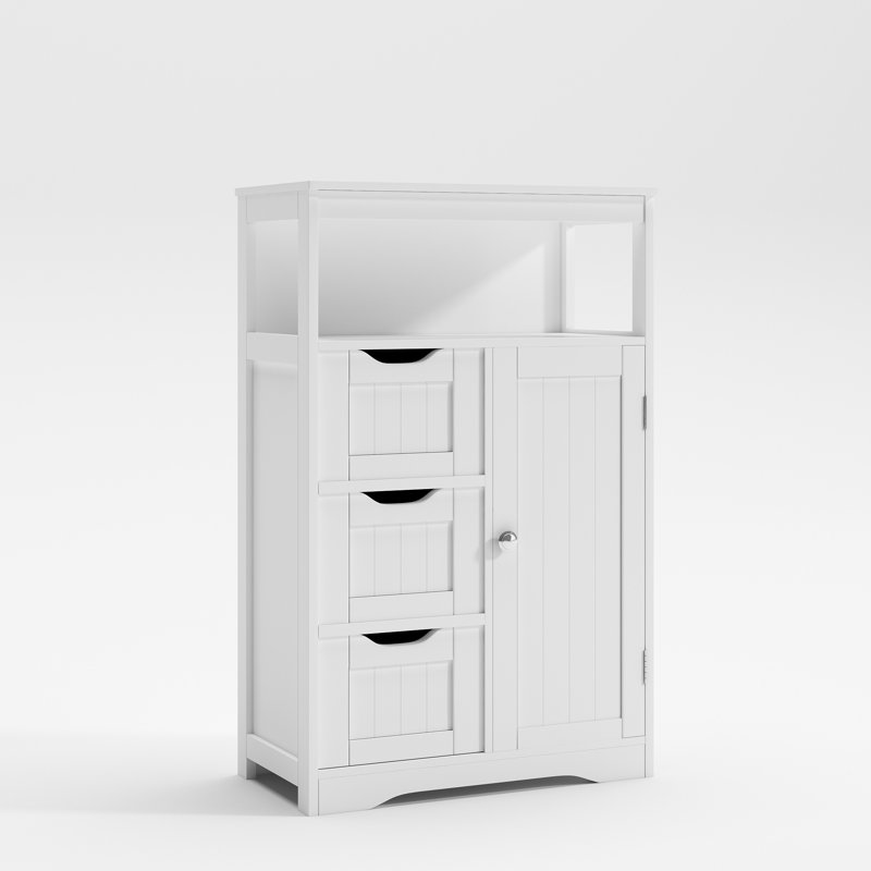 Abiral Bathroom Cabinet, White