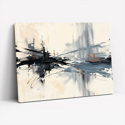 Ensemble d'une toile abstraite