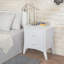 White 2-Drawer Nightstand