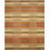 Tapis brun / orange / jaune en laine tissé à plat à la main Frann