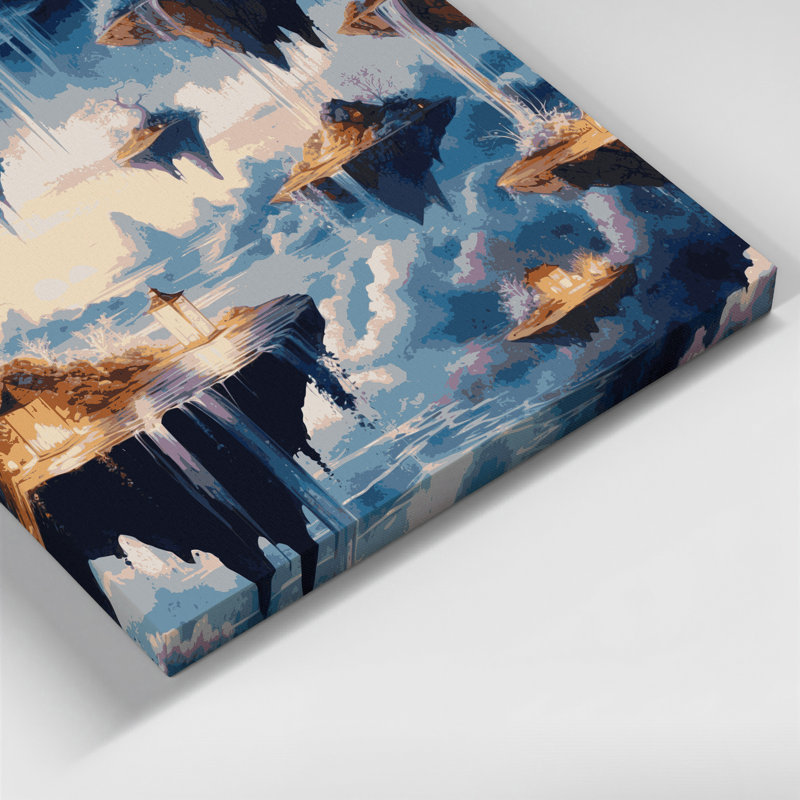 Art mural sur toile Sci Fi, H 12 po x l 12 po
