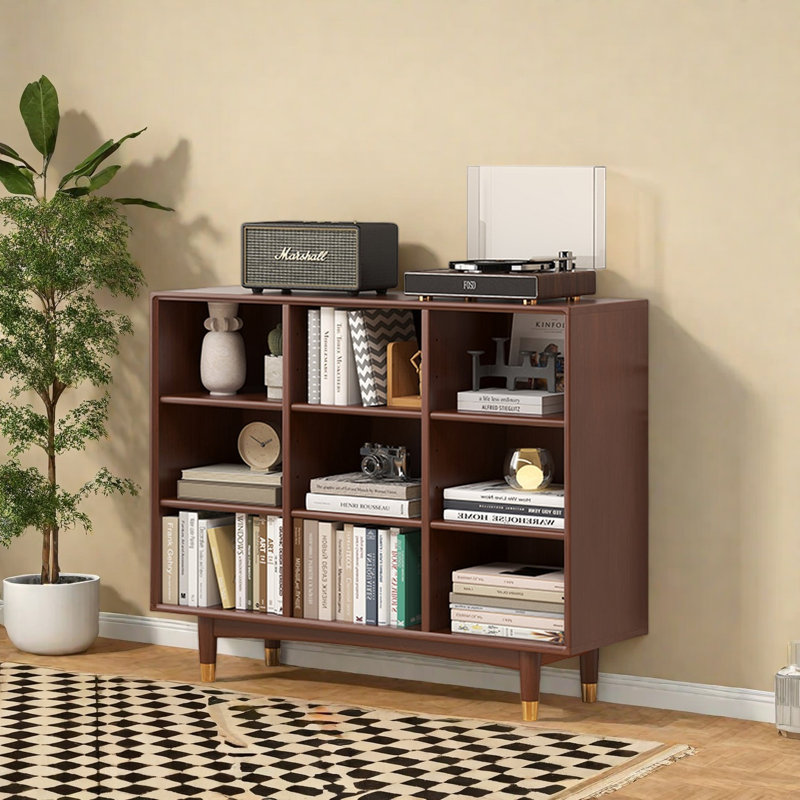Marblehead, (3 Shelves) 35"H x 47.2"W x 12.2"D, Dark Brown