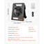 Lanterne solaire rechargeable 10000mah à DEL 7 pouces sans fil 4W