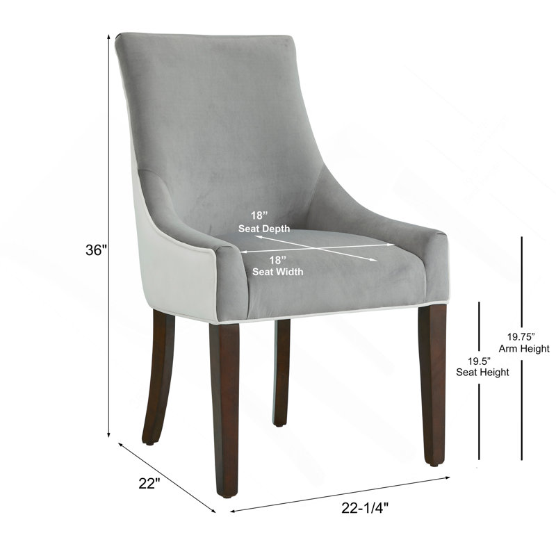Chaise rembourrée Jackson - Fumée