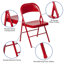 Double Braced Metal Folding Chair-1898137925