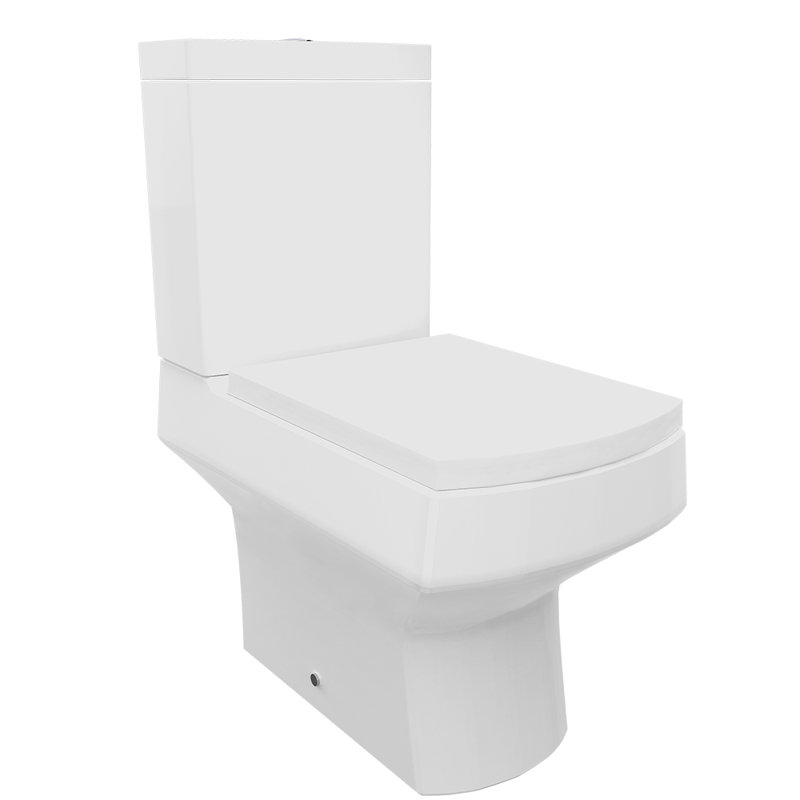 Belfry Bathroom Casen 0L LPF Elongated Close Coupled Toilets (Seat Included)