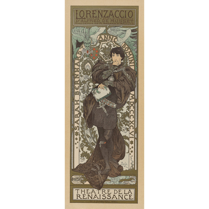 Lorenzaccio (1896-1900), H 18 po x l 9 po