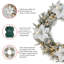 Couronne de Noël éclairée 24 po Heyder