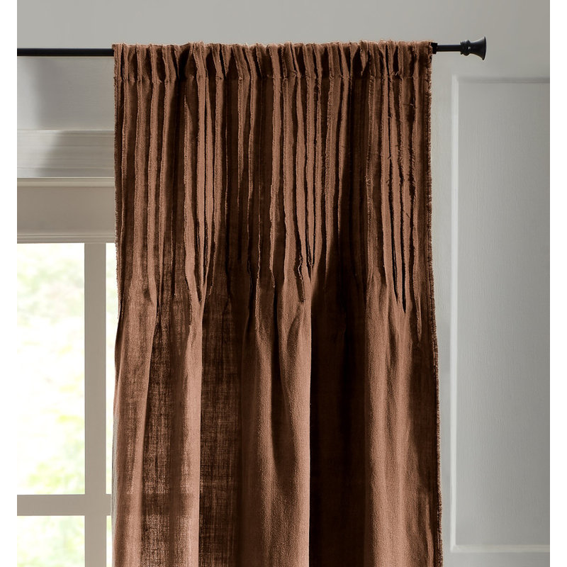 Rideau simple semi-transparent en lin Raphael