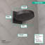 Hansgrohe Rainfinity Shower Head 250 with Wall Connector Trim-1018786473-1018786487