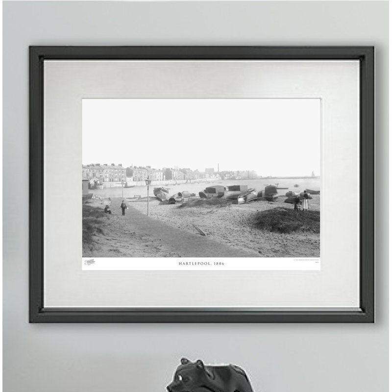 Hartlepool, 1886 - Single Picture Frame Print, 45cm H x 60cm W x 2.3cm D
